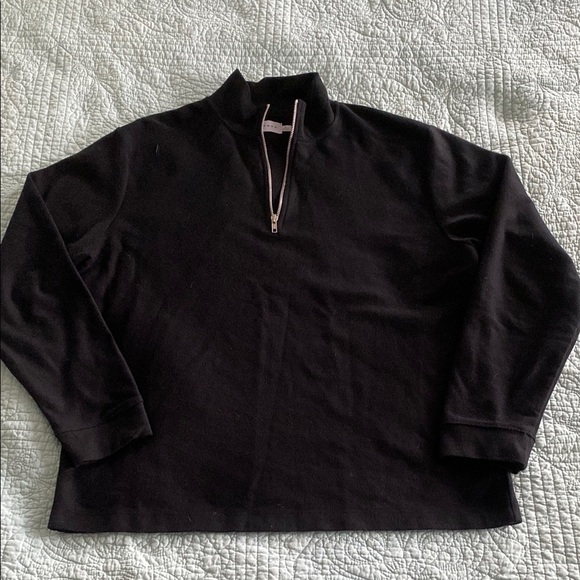 Quarter Zip Cotton Sweater - Picture 1 of 5